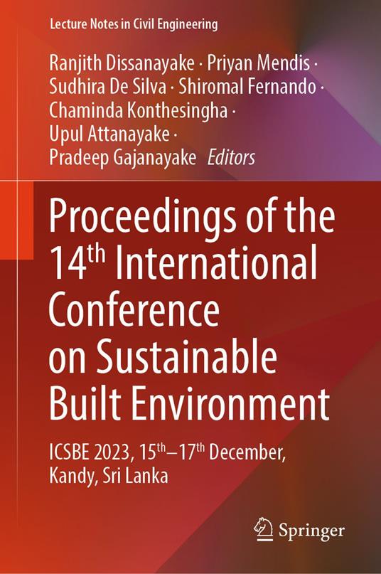 Proceedings of the 14th International Conference on Sustainable Built Environment