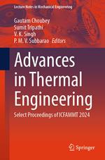 Advances in Thermal Engineering