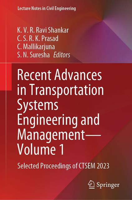 Recent Advances in Transportation Systems Engineering and Management—Volume 1