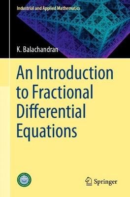 An Introduction to Fractional Differential Equations - K. Balachandran - cover