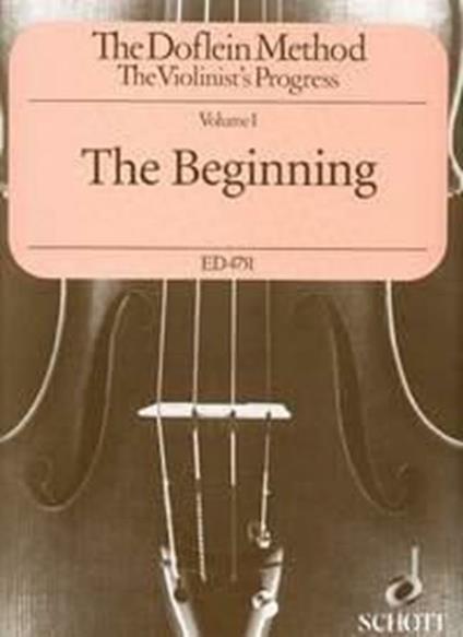 The Doflein Method 1. The Beginning. The Violinist's Progress -  Elma Doflein - copertina