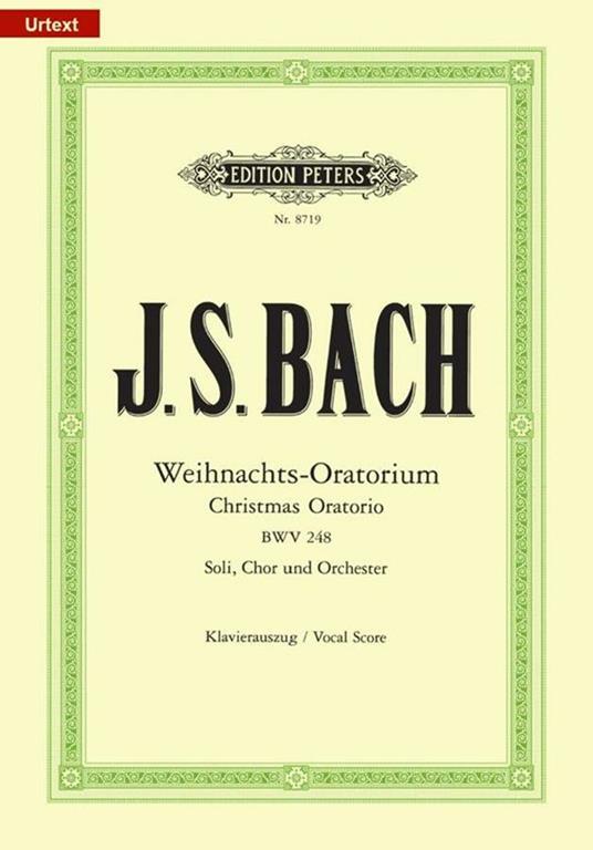  Christmas Oratorio BWV 248. soli, chor & orchester -  Johann Sebastian Bach - copertina