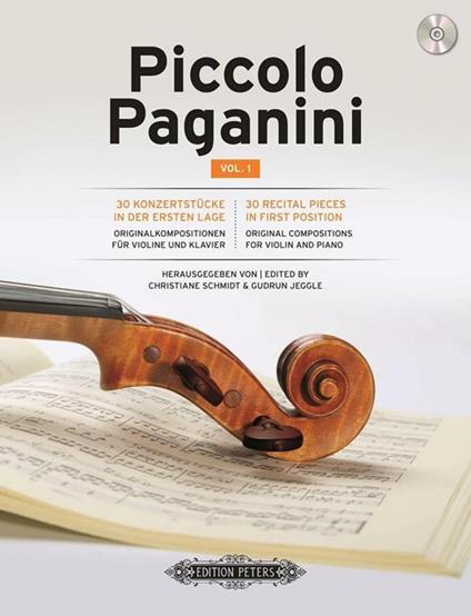  Piccolo Paganini vol. 1. 30 brani originali per violino e piano -Schmidt Jeggle -  Christiane Schmidt - copertina