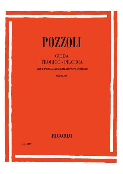  Guida Teorico-Pratica 3-4 -  Ettore Pozzoli - copertina