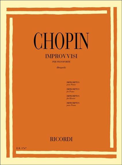  Improvvisi. per Pianoforte. Attilio Brugnoli -  Fryderyk Franciszek Chopin - copertina