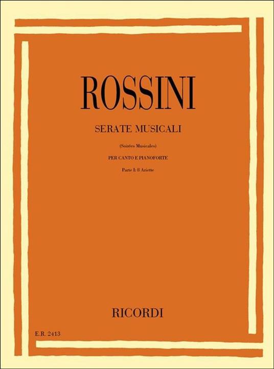  Serate Musicali. Volume 1. Vocal Duets with Piano -  Gioachino Rossini - copertina