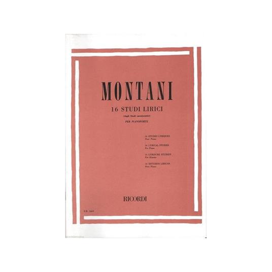  P. Montani - 16 Studi Lirici - Per Pianoforte - 3