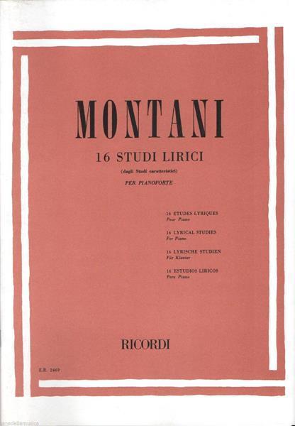 P. Montani - 16 Studi Lirici - Per Pianoforte - 4