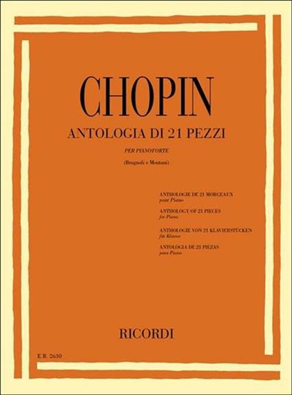  Antologia di 21 Pezzi. per Pianoforte -  Fryderyk Franciszek Chopin - copertina