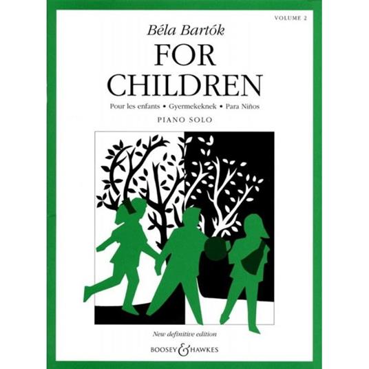  For Children Volume Two - Béla Bartók - Pianoforte -  Béla Bartók - copertina