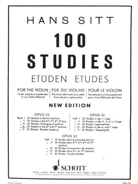  H. Sitt - 100 Etudes - Op. 32 - Vol4 - 6