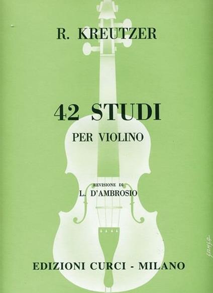  42 studi per violino -  Rodolphe Kreutzer - copertina