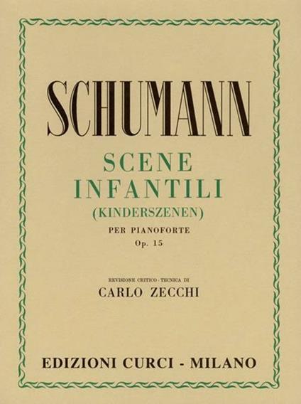  Scene infantili per pianoforte -  Robert Schumann - copertina