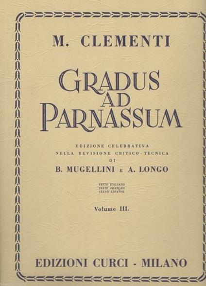  Gradus ad Parnassum. Per pianoforte. Metodo -  Muzio Clementi - copertina