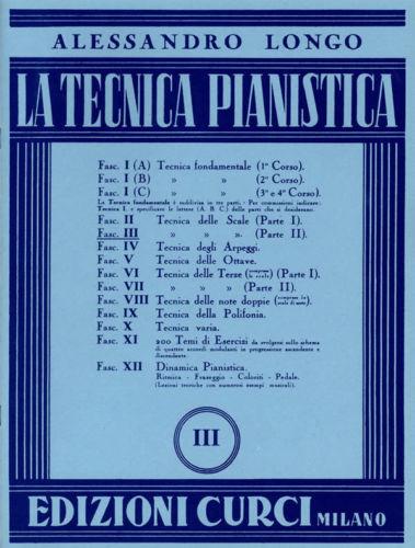  Longo. La Tecnica Pianistica Fasc. 3 Tecnica Delle Scale -  Alessandro Longo - copertina