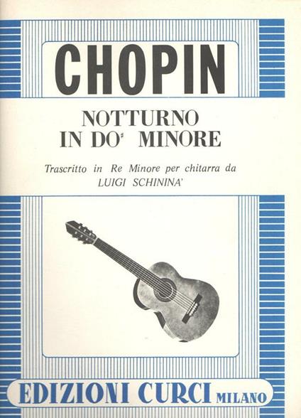  Nottunro in Do diesis minore Op. 37. Per chitarra. Spartito -  Fryderyk Franciszek Chopin - copertina