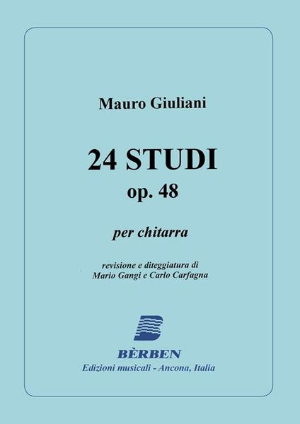  24 Studi Op 48. Giuliani. Chitarra -  Mauro Giuliani - copertina