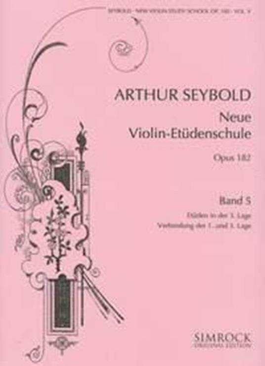  Neue Violin Etudes 5 Op.182. violino -  Arthur Seybold - copertina