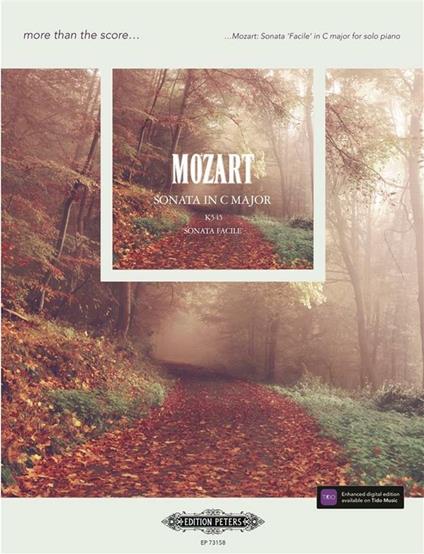  Mozart: Sonata Facile in C major K545. Pianoforte. Spartito -  Wolfgang Amadeus Mozart - copertina