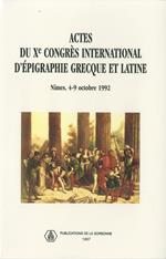 Actes du Xe congrès international d'épigraphie grecque et latine