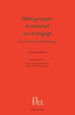 Idées grecques et romaines sur le langage