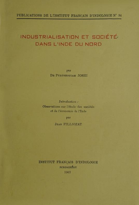 Industrialisation et société dans l'Inde du Nord