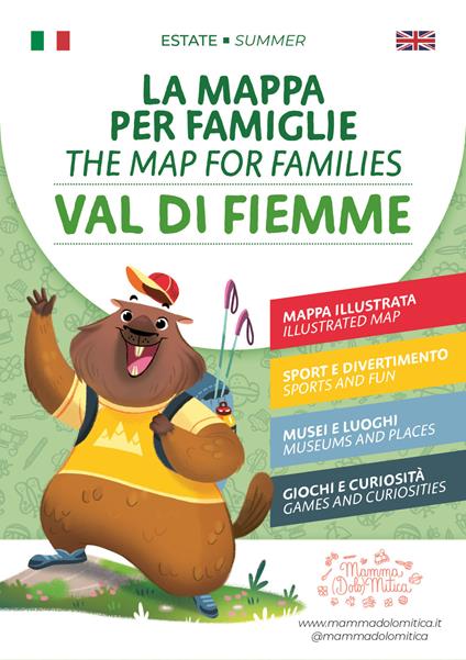 La mappa per famiglie. Val di Fiemme, estate-The Map for Families. Val di Fiemme, Summer - Recchia Linda - copertina