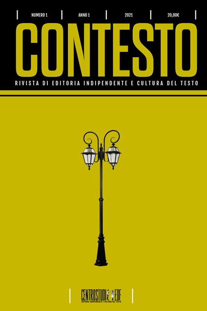 Contesto. Rivista di editoria indipendente e cultura del testo. Nuova ediz. - Francesco Ciaponi - copertina