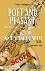 Poet and peasant. Dichter und bauer. Overture. Sax quartet (score). Partitura