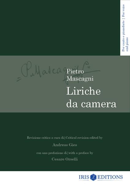 Liriche da camera. Per canto e pianoforte. Ediz. italiana e inglese - Pietro Mascagni - copertina