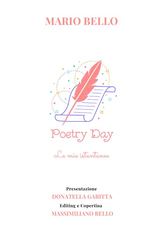 Poetry day. Le mie istantanee - Mario Bello - copertina