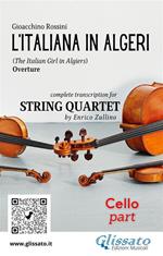 L' italiana in Algeri. Ouverture. Transcription for string quartet. Parte di violoncello