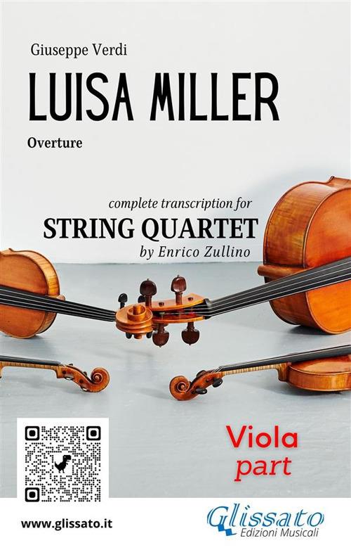 Luisa Miller. Overture. Transcription for string quartet. Viola part - Giuseppe Verdi - ebook