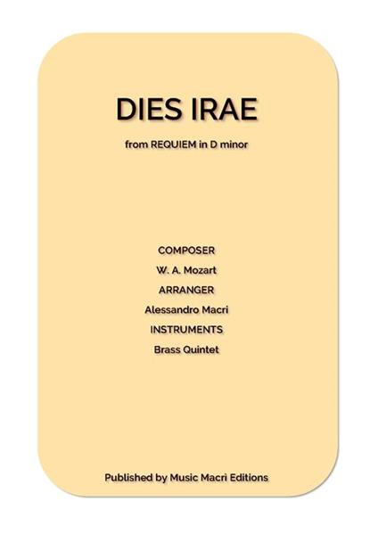 DIES IRAE from REQUIEM by W. A. Mozart - Alessandro Macrì - ebook