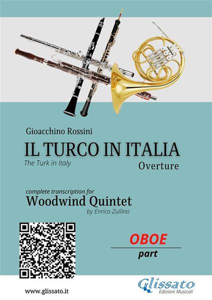 Il Turco in Italia (overture). Woodwind quintet. Oboe part. Parti - Gioachino Rossini - ebook