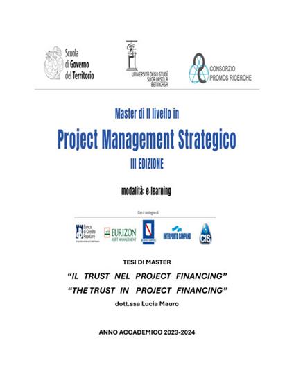 Il trust nel project financing. Tesi di master II livello - Lucia Mauro - copertina