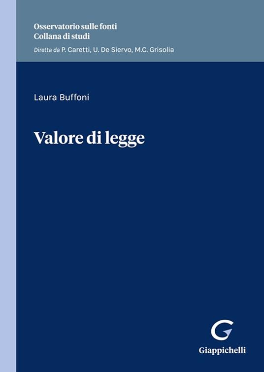 Valore di legge - Laura Buffoni - copertina