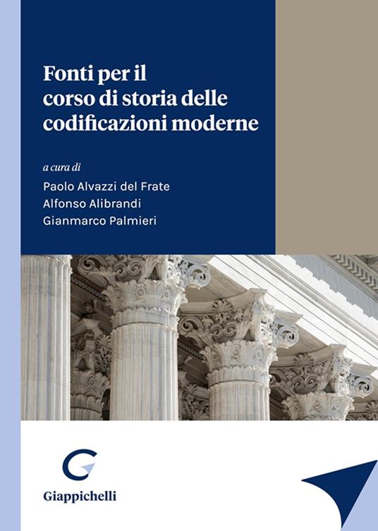 Fonti per il corso di storia delle codificazioni moderne - copertina