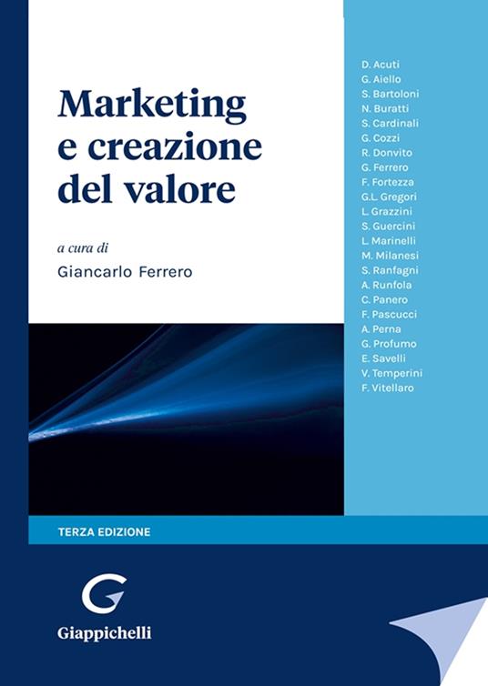 Marketing e creazione del valore - copertina