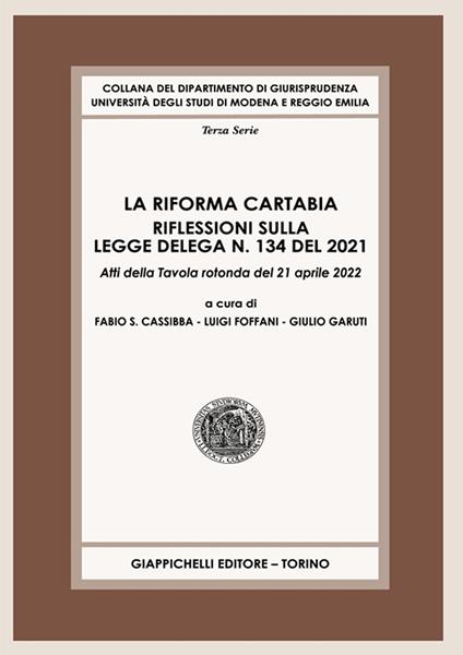 La riforma Cartabia - copertina