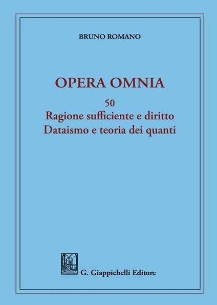 Opera omnia - Bruno Romano - copertina