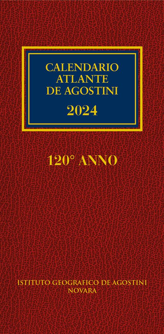 Calendario atlante De Agostini 2024 - copertina