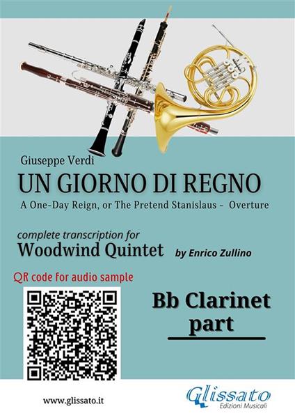 Bb Clarinet part of «Un giorno di regno» for Woodwind Quintet. Overture - Giuseppe Verdi - ebook