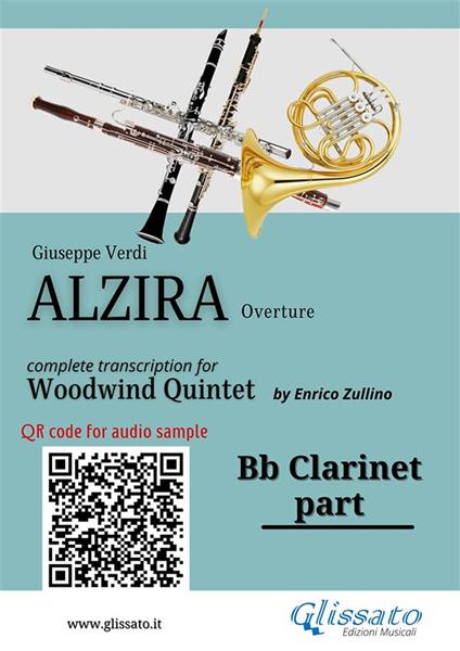 Bb Clarinet part of «Alzira» for Woodwind Quintet. Overture - Giuseppe Verdi - ebook