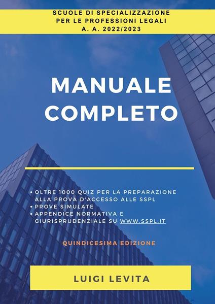 SSPL. Scuole di specializzazione per le professioni legali. Anno accademico 2022/2023 - Luigi Levita - copertina