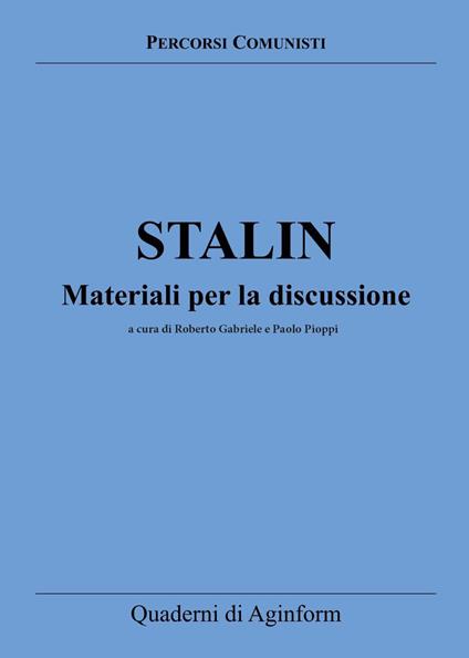 Stalin. Materiali per la discussione - copertina