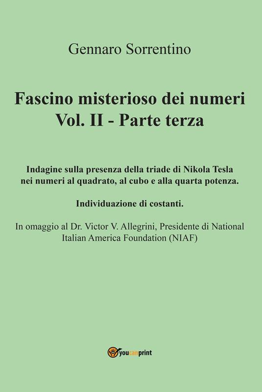 Fascino misterioso dei numeri. Vol. 2: Parte terza. - Gennaro Sorrentino - copertina