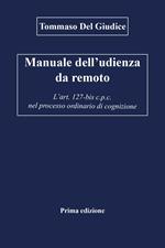 Manuale dell'udienza da remoto. L'art. 127-bis c.p.c. nel processo ordinario di cognizione