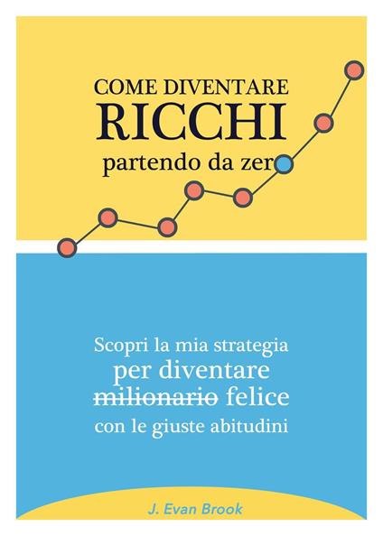 Come diventare ricchi partendo da zero. Scopri la mia strategia per diventare felice con le giuste abitudini - J. Evan Brook - copertina