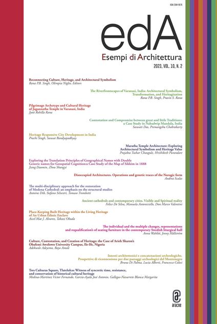 EDA. Esempi di architettura 2023. International journal of architecture and engineering (2023). Vol. 10/2 - copertina